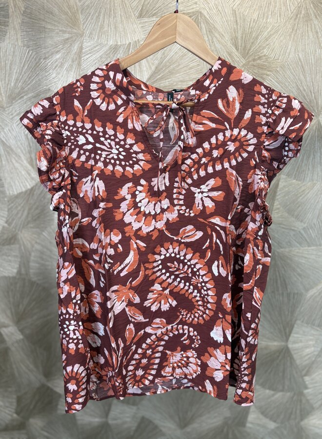 VMCNELLIE CARLA SL FRILL TOP WVN GA CUR Andorra/Carla