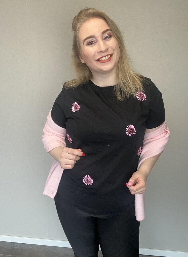 CARSIHA LIFE SS REG TEE JRS Black/FLEUR AOP