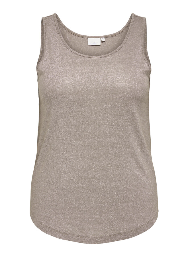 CARMELODI O-NECK TANK TOP JRS Toasted Coconut
