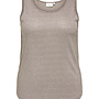 CARMELODI O-NECK TANK TOP JRS Toasted Coconut