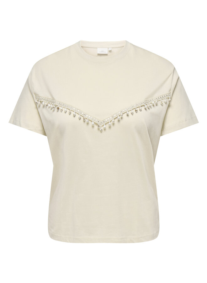 CARCHELSEA S/S EMB TOP JRS Birch/Chelsea ch