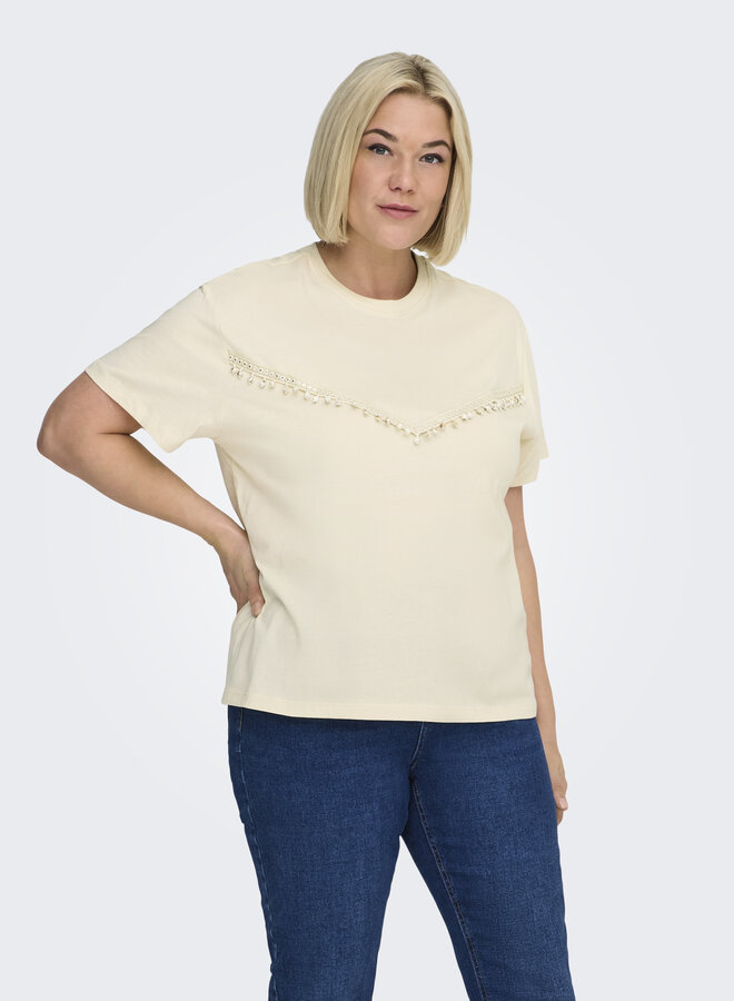 CARCHELSEA S/S EMB TOP JRS Birch/Chelsea ch