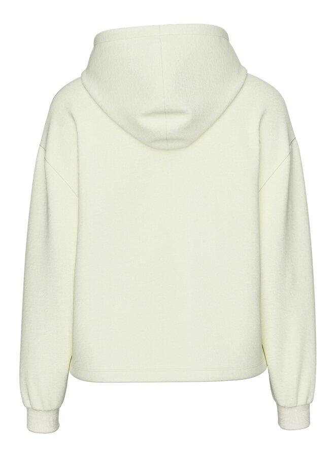 PCCHILLI LS HEART HOODIE NOOS BC White Pepper/GOLD