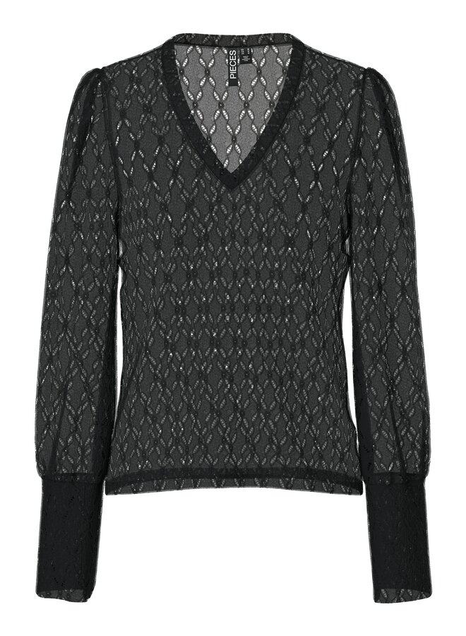 PCCHRISTY NEW LS TOP NOOS Black