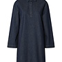 PCKENYA LS A-SHAPE DENIM DRESS NOOS BC Dark Blue Denim/RINSE