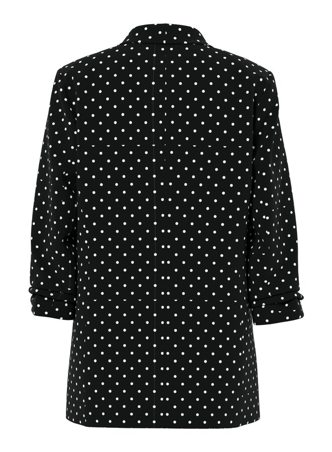 PCBOSELLA 3/4 PRINTED BLAZER NOOS BC Black/NEW DOT