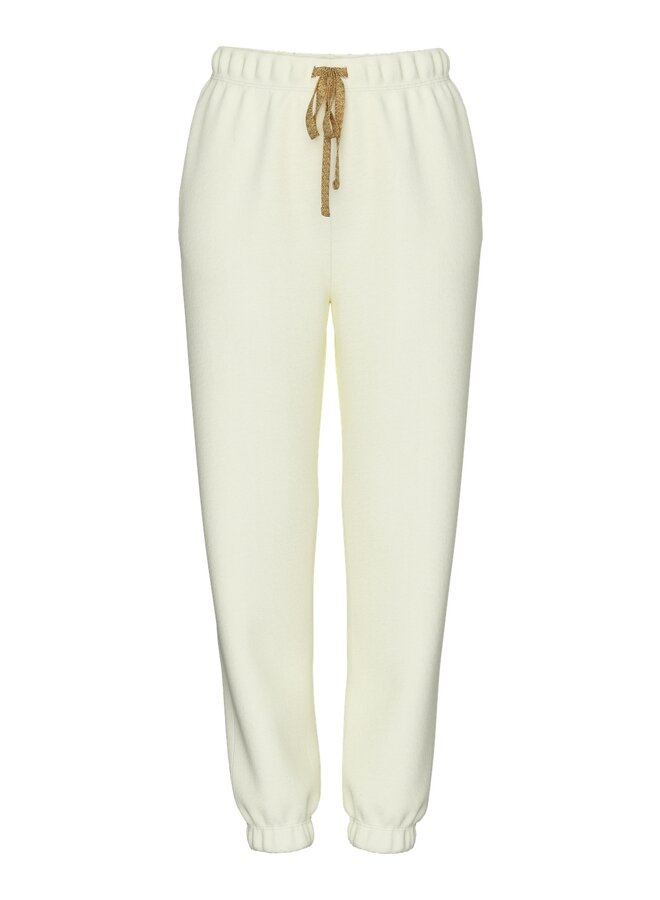 PCCHILLI HW HEART SWEAT PANTS NOOS BC White Pepper/GOLD