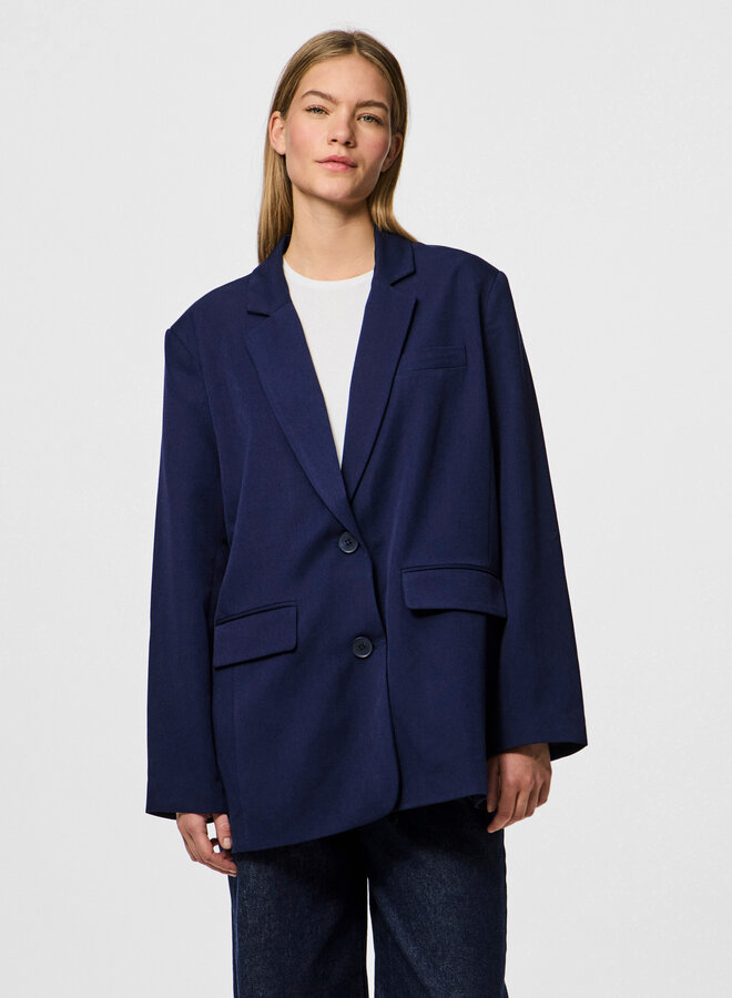PCKAMIL LS LOOSE BLAZER NOOS Maritime Blue