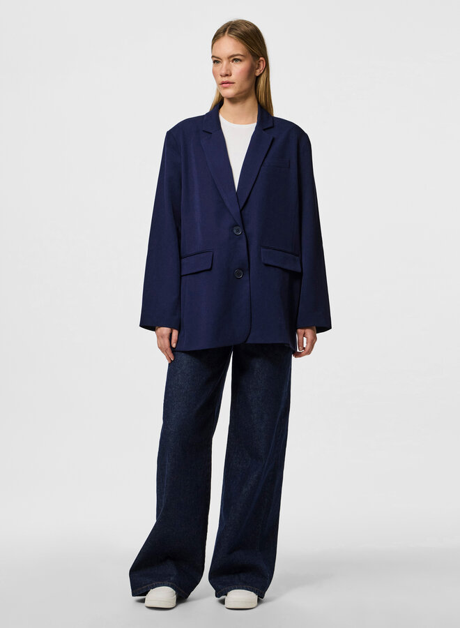 PCKAMIL LS LOOSE BLAZER NOOS Maritime Blue