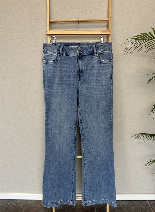 VMCTANNA HR FLARED JEANS MIX CUR Light Blue Denim