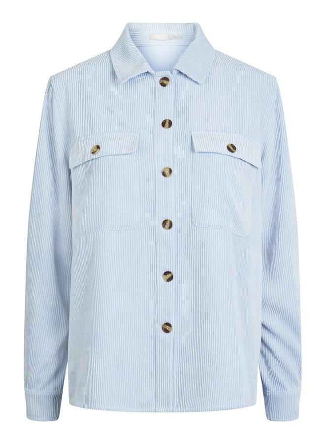 PCEFFI LS SHIRT WVN NOOS Cashmere Blue