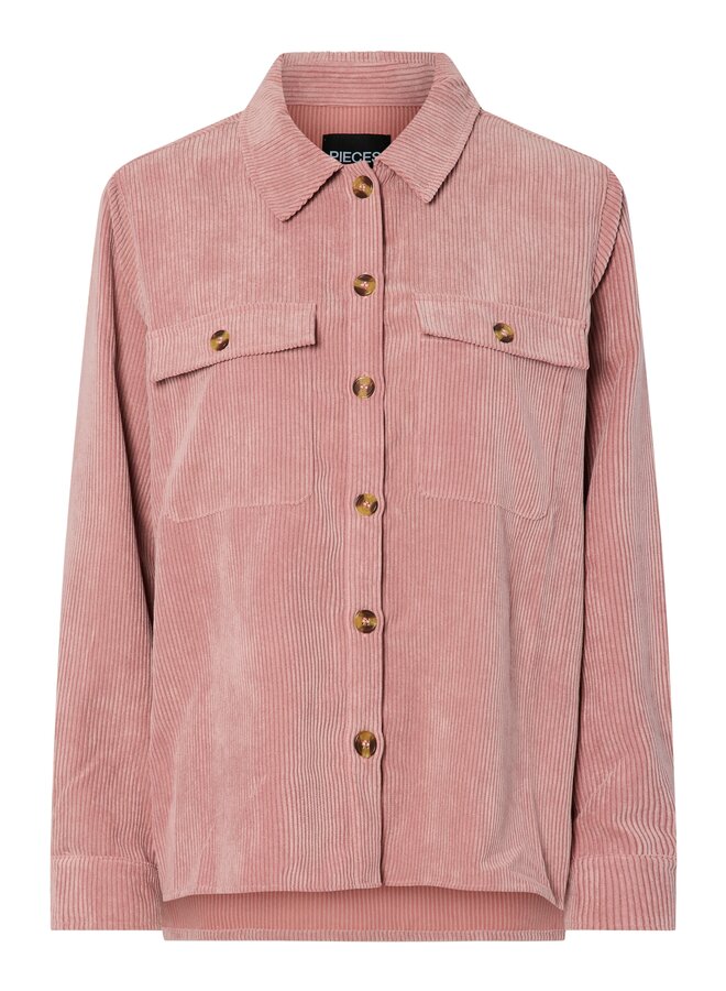 PCEFFI LS SHIRT WVN NOOS Ash Rose