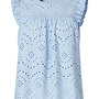 PCVILDE SL TOP WVN NOOS Cashmere Blue