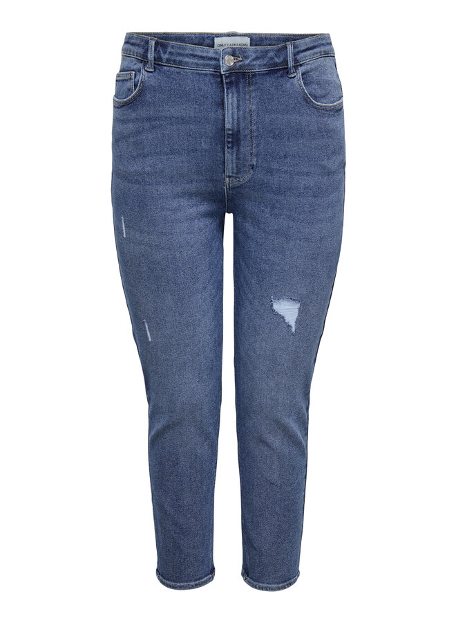 CARCATWALK HW MOM ANK DES DNM PIM04 Light Blue Denim