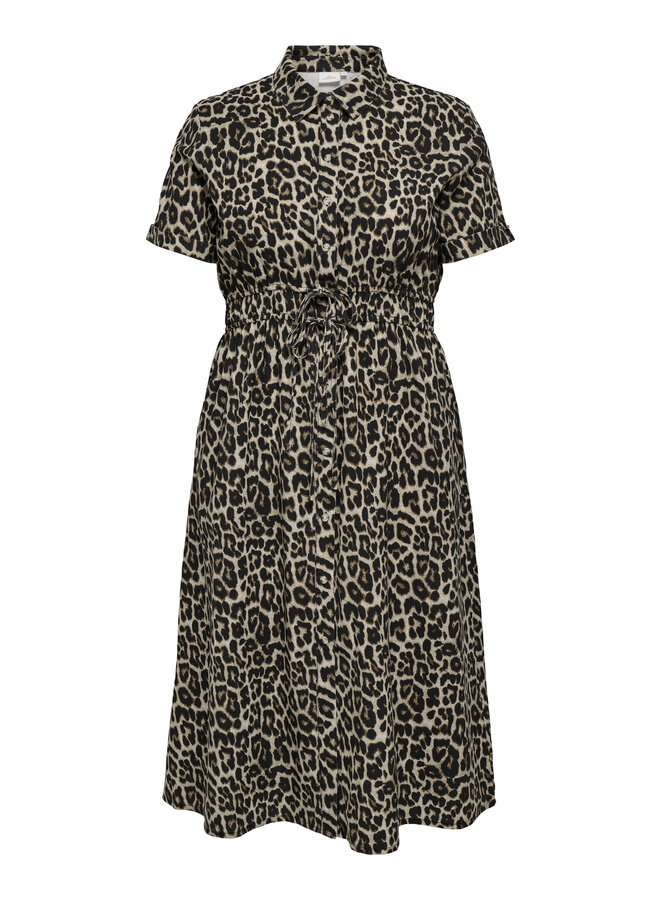 CARARIS LIFE 2/4 LONG SHIRT DRESS PNT Black/LEO