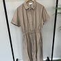 CARARIS LIFE 2/4 LONG SHIRT DRESS PNT Taupe Gray