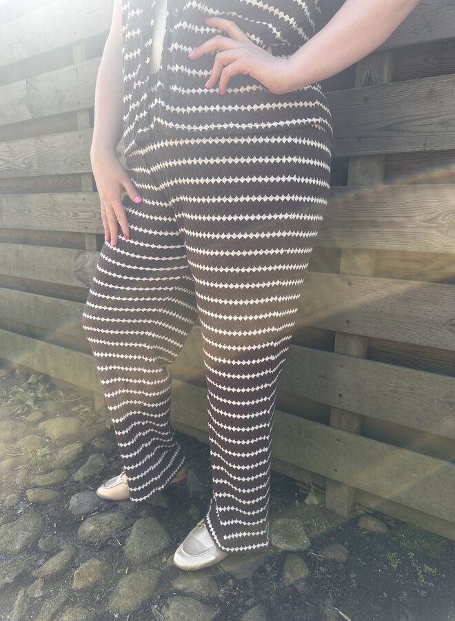 CAREVA STRIPE WIDE LEG PANT JRS Shopping Bag/Cloud dance