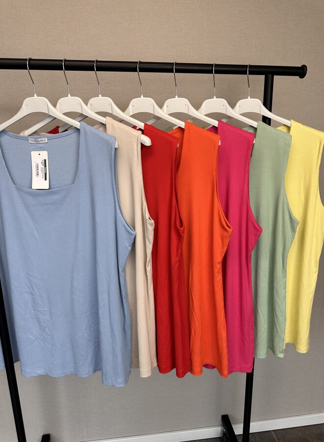 Top met vierkante hals Lotte (Meerdere Kleuren)