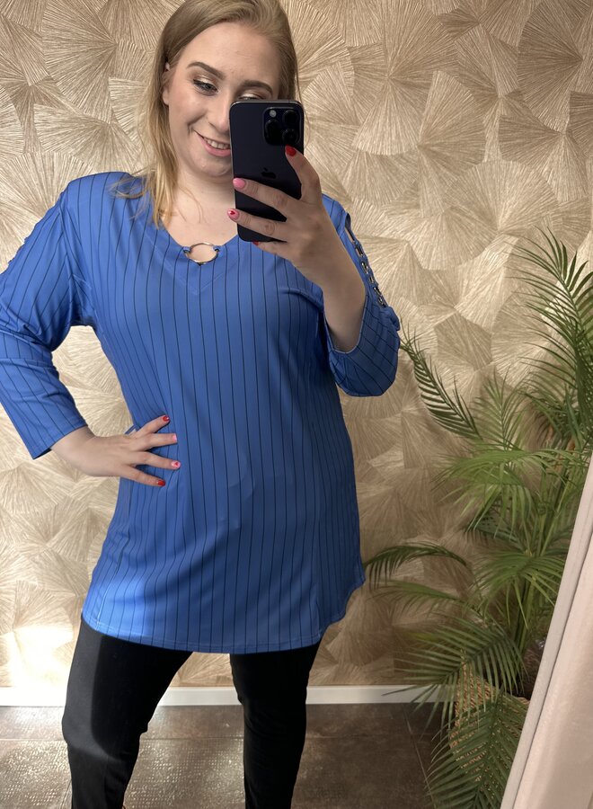 Tuniek C-2607 Pinstripe (meerdere kleuren)