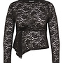 CARBEAUTY L/S LACE TOP JRS Black Coffee
