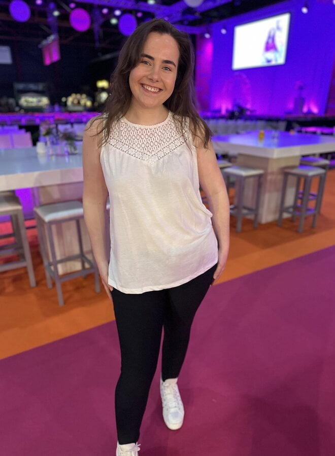 CARJULIA S/L O-NECK TEE JRS Cloud Dancer