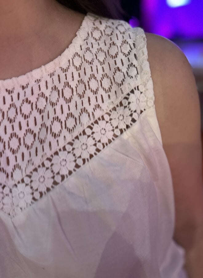 CARJULIA S/L O-NECK TEE JRS Cloud Dancer