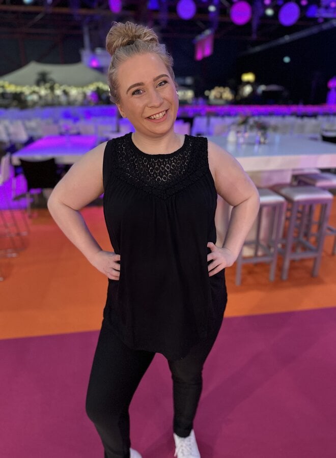 CARJULIA S/L O-NECK TEE JRS Black