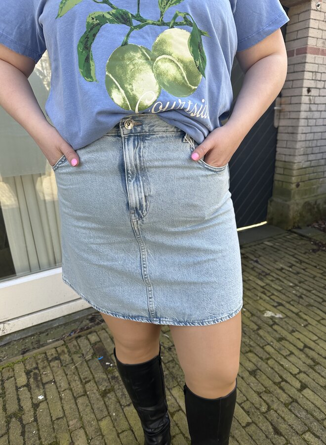 CAREDEN A-SKIRT DNM PIM Light Blue Denim