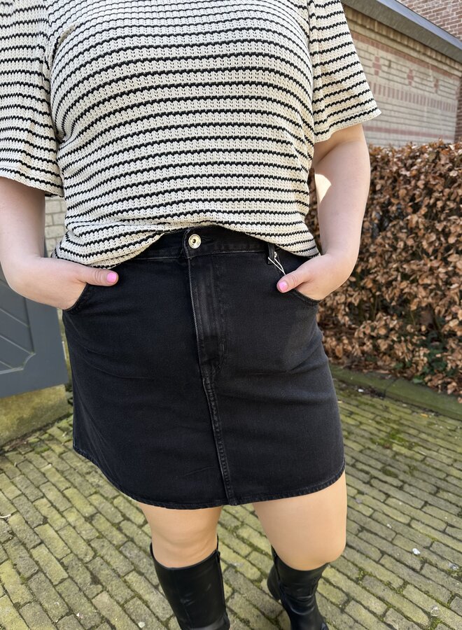 CAREDEN A-SKIRT DNM PIM Washed Black