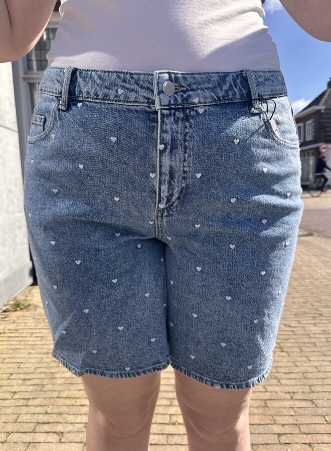 VMCTESS HR LONG EMB DNM SHORT RA339 CUR Medium Blue