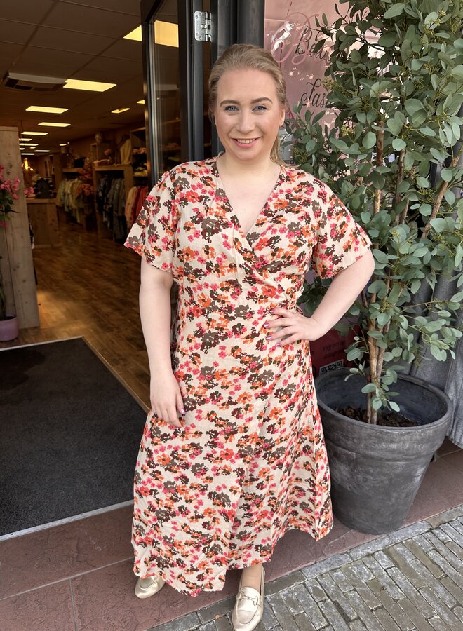 VMCJAMIE SS CALF WRAP DRESS WVN BTQ CUR Warm sand/Jamie