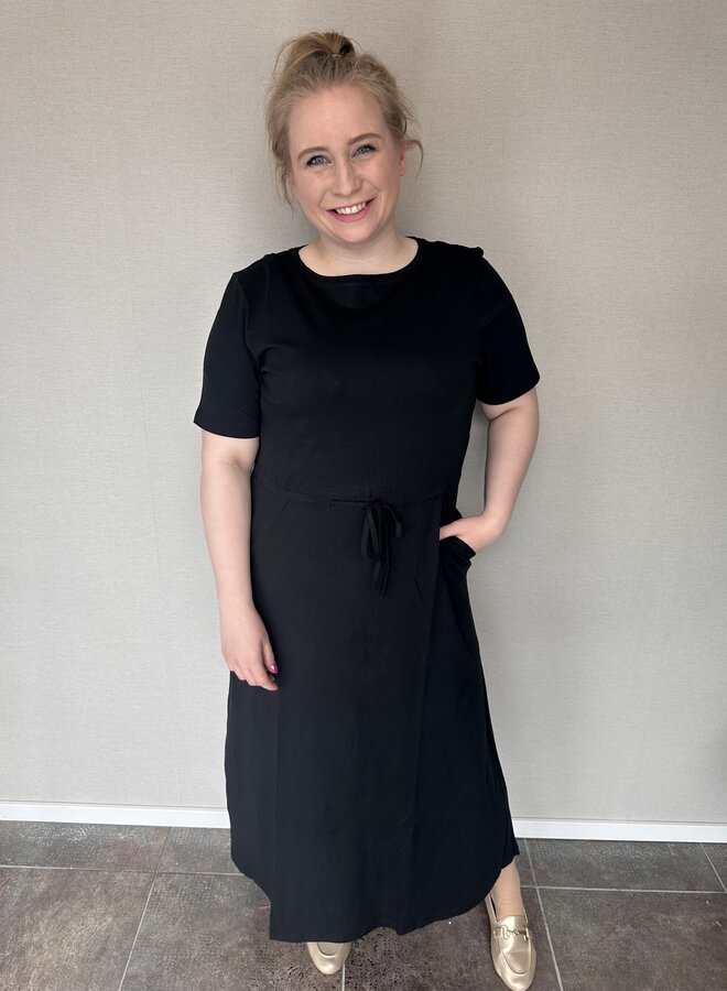 CARBLOOM S/S MAXI DRESS JRS  Black