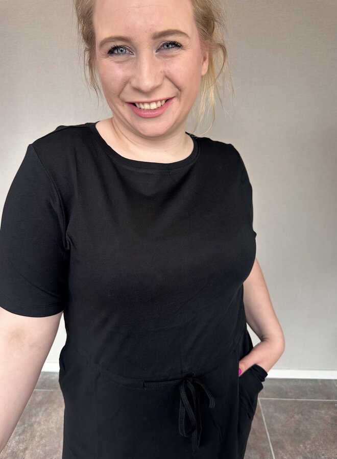 CARBLOOM S/S MAXI DRESS JRS  Black