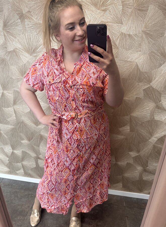 VMCEASY JOY GOLD 7/8 SHIRT DRESS WV CUR Snow White/Dina