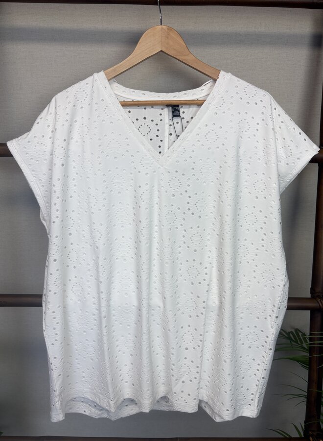 VMCTASSA LIV SS V-NECEK TOP JRS CUR Snow White