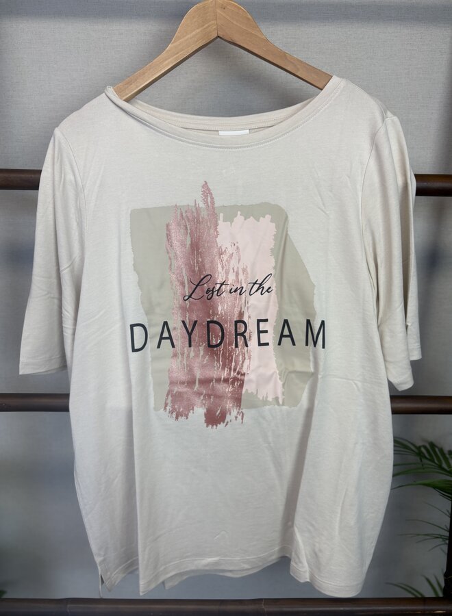 CARNICKY 2/4 SLEEV BOATNECK TEE JRS Oatmeal/DAYDREAM