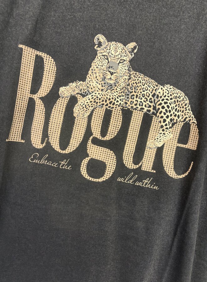 CARMILLE S/S V-NECK ABK DRESS JRS Black/ROGUE