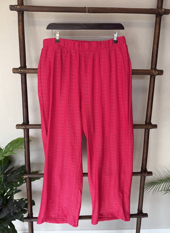 VMCCASSANDRA HW WIDE PANTS JRS CUR Coral Paradise