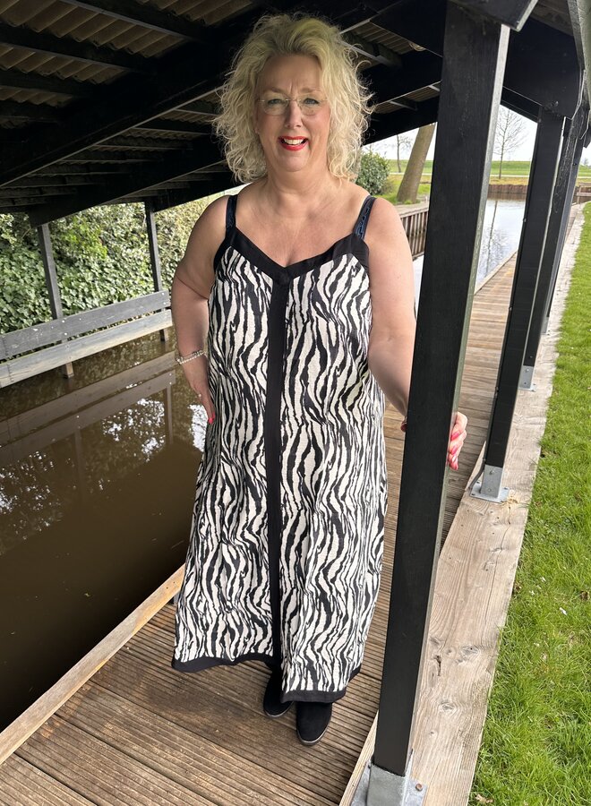 VMCDENISE ANKLE DRESS WVN BTQ CUR Black/Kebra