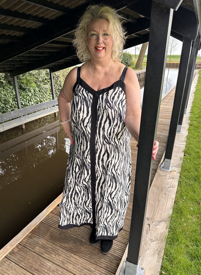 VMCDENISE ANKLE DRESS WVN BTQ CUR Black/Kebra