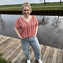 VMCDEMI SS V-NECK TOP JRS GA CUR  Coral Paradise/DEMI
