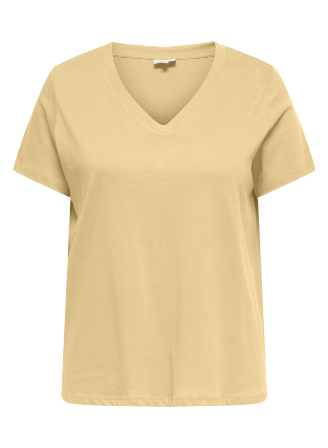 CARALISON S/S V-NECK REG TEE JRS Sunlight