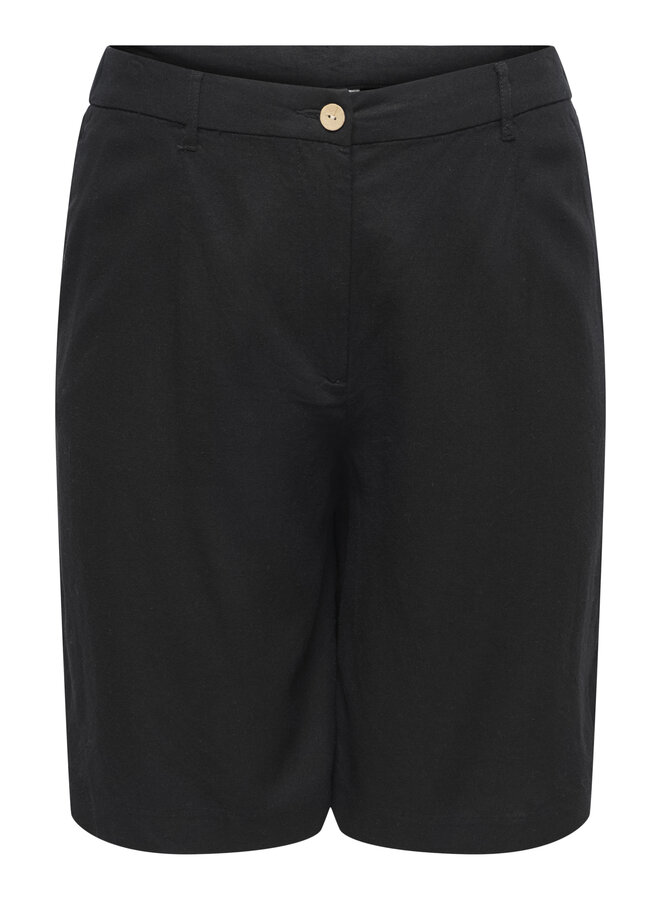 CARGOA HW LINEN BL LONG SHORTS CC Black