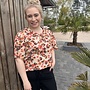 VMCJAMIE S/S O-NECK TOP WVN BTQ CUR Warm Sand/Jamie