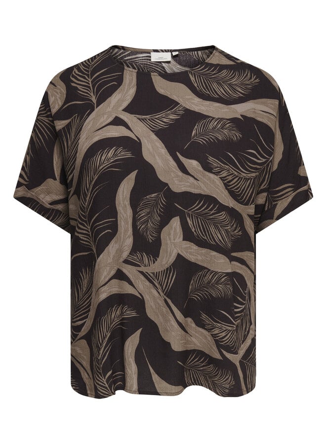 CARVILMA S/S BOATNECK TOP AOP Shopping Bag/UPSCALED P