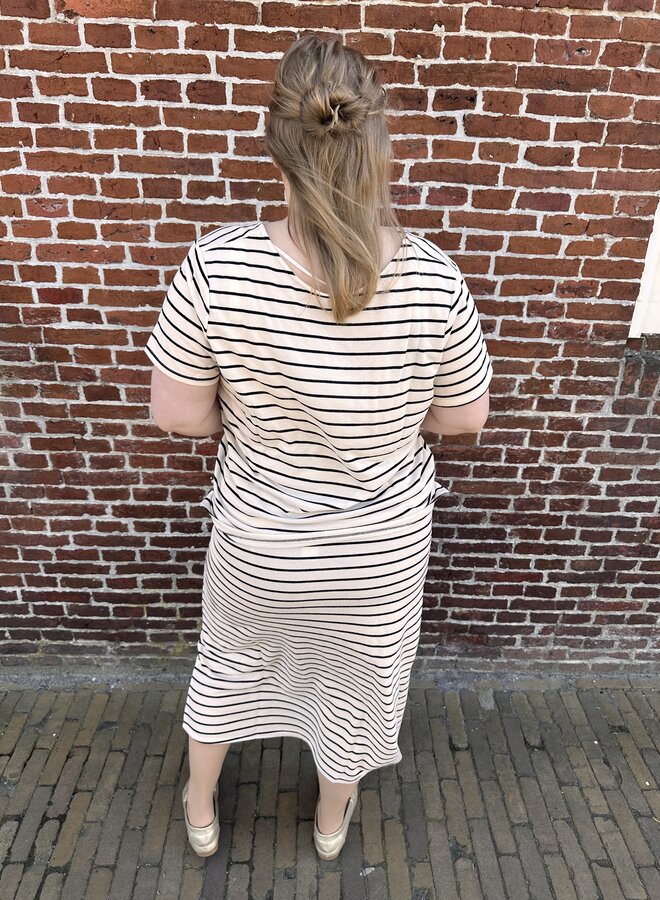 CARJANA LOOSE SWEAT SKIRT JRS  Cloud Dancer/Black