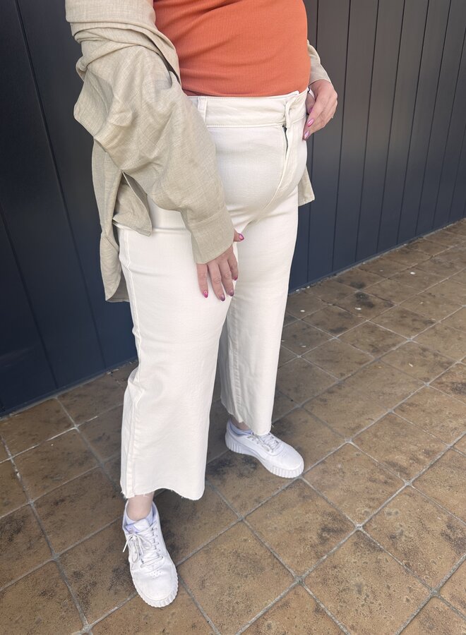 VMCWILD KAYLA HR 7/8 WIDE PANT CUR Snow White