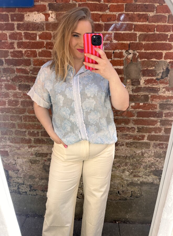Blouse Denim Flora