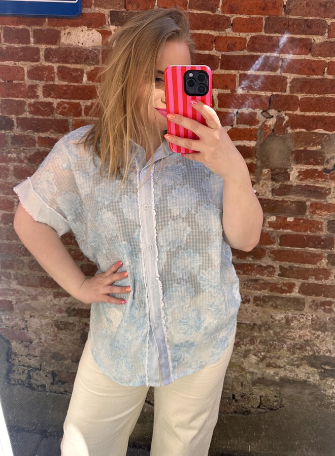 Blouse Denim Flora