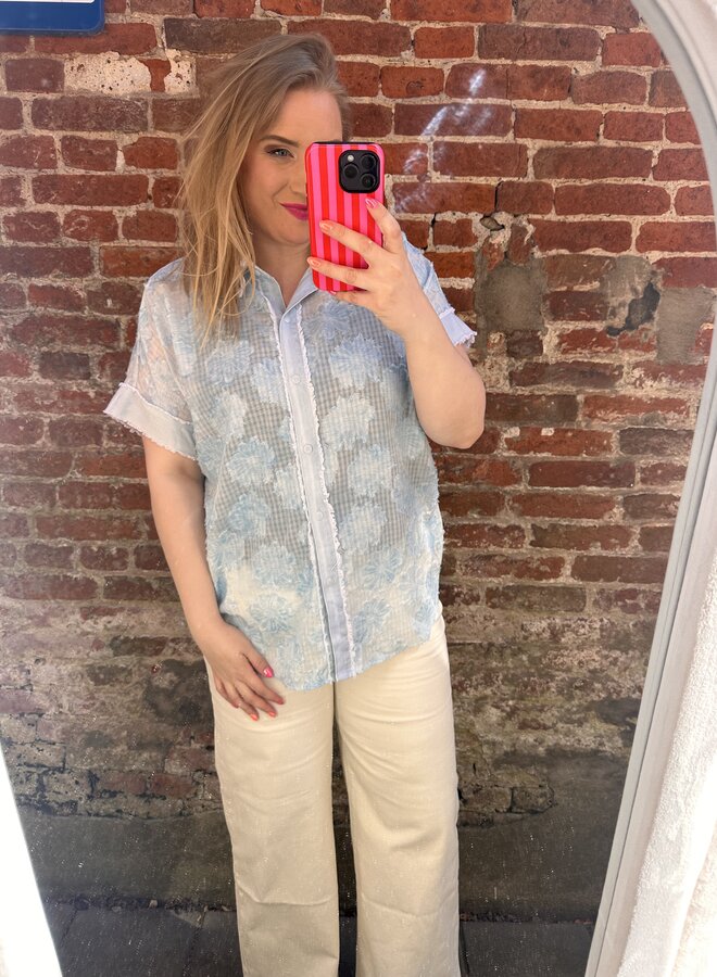 Blouse Denim Flora